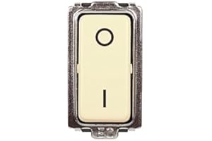 ELECTRON 1 MODULO INTERRUTTORE BIPOLARE 0-1, BIANCO, COMPATIBILE CON BTICINO MAGIC, 2 POSIZIONI, MODULI E FRUTTI 100% COMPATIBILI, MATERIALI DI ALTA QUALITA'