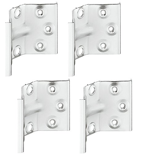 4x GedoTec® Winkelbeschlag Zargenverbinder Tischbeinbeschlag für Tische & Bänke | Höhe 70 mm | Stahl verzinkt | Winkelverbinder für eine stabile Konstruktion | Markenqualität für Ihren Wohnbereich