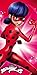 Produktbild Großes Miraculous Badetuch Ladybug Running rot 75 cm x 150 cm Strandlaken Strandtuch Handtuch Duschtuch Velourstuch 100% Baumwolle Marinette Adrien Ladybug Cat Noir - Paris - passend zur Bettwäsche