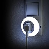 i-SOTA LED Nachtlicht | Steckdosenlicht als Zwischenstecker inkl. Sicherung für Kinder | Farbwechsel – Weiß, Blau, Grün – über Touch-Schalter | Orientierungslicht | Nachtlampe | mit Helligkeits- / Dämmerungs-Sensor | stromsparend - 5