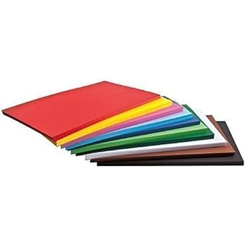 100 Blätter Tonpapier A4 Bunt - Bastelset Mit 10 Farben Für Kreative Projekte