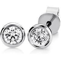 Diamant Ohrstecker Solitair 0,21 ct. TW-si (Weißgold 750) Diamant Ohrringe
