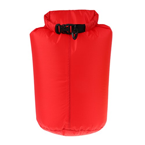 MagiDeal 5L 10L 20L Waterproof Roll Top Dry Bag Compression Sack Keeps Gear Dry for Kayaking, Beach, Rafting, Boating, Hiking, Camping and Fishing - Red, 5L