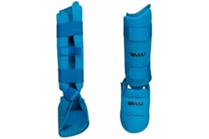 SMAI WKF Karate - Paramani senza pollice, colore: blu, guanti