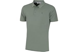 Calvin Klein Mens 2025 Campus 3 Button Ribbed Collar Golf Polo Shirt