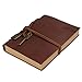 Price comparison product image Pixnor Classic Retro Vintage Leather Bound Blank Pages Journal Diary Notepad Notebook (Coffee)