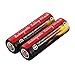 Price comparison product image 2 pcs Red & Black AA 3.7V 14500 900mAh Rechargeable Li-ion LED Battery Safe Environmental Friendly For Flashlight