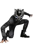Schwarz Zentai Cosplay Panther Kühle Abendkleid Overall Halloween Kostüm für Herren Erwachsene Anzug Kleidung mit Maske - 