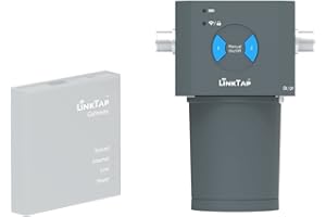 LinkTap 2-Zone ValveLinker - Nécessite Gateway - Contrôleur d'arrosage intelligent à piles intérieur/extérieur, Meilleure portée que le WiFi, Alexa, Compatible avec LinkTap 1" Débitmètre, IP66