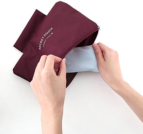 FunYoung Unterwäsche Aufbewahrungstasche – Wasserdichtes Nylon Reisetasche Sockentasche Kulturbeutel Farbwahl - 5