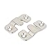Produktbild DealMux Metal Photo Frame E-Type Hanger Hook Plates 43mmx18mm 2pcs Silver Tone