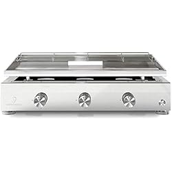 VERYCOOK Plancha gaz INOX 3 Feux Simplicity