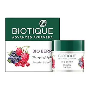 Biotique Bio Berry Plumping Lip Balm Smoothes & Swells Lips, 12G