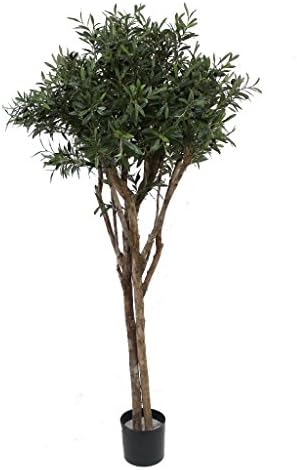 Artificial Olive Tree 4.5ft - Indoor Artificial Tree by Olore Home