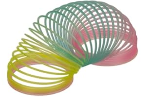 BLUECHOLON Phosphoreszierende Spirale, leuchtet im Dunkeln, Spielzeug für Kinder, Regenbogenspirale, Blau, Grün, bunt, Kinderspielzeug, leuchtend, Geburtstagsfeier, Regenbogen (Regenbogen)