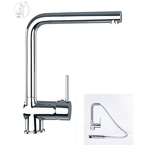 Niederdruckarmatur-Küchenarmatur-Ausziehbar -8899 Chrom-Vogtlandarmatur-Handmade
