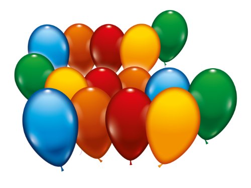 Karaloon D57099 - 500 sortierte Ballons im Eimer 18 cm, sortiert