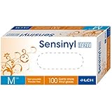LCH Sensinyl Gants Examen en Vinyle Non Poudré Taille 7/8 M Boîte de 100 Pièces