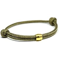 KOMIMAR Surfer Armband STEEL III - Edelstahlperle - Bracelet Bangle dezent cool und lässiger Style - Freundschaftsarmband - Snowboarder Skater Style - Geschenkidee - Wichteln - Wichtelgeschenk - Herrenarmband - Damenarmband