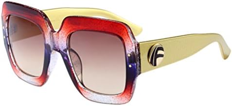 Zhhaijq New Personality Fashion Sunglasses Cool Large Frame Colorful Wild Sunglasses UV Protection Glasses Womens Outdoor Eyewear