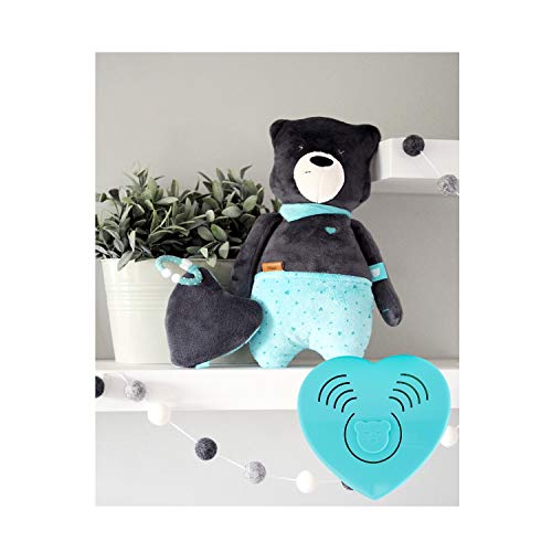 Szumisie Max White Noise Toy With Cry Sensor & Non Stop System Suitable From Birth, With Free Teething Ring And Plush Pocket, 36cm Tall