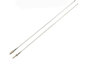 JIAFANRC Realistisches Antennenzubehör aus Metall, 22,2 cm, großes und kleines Loch, 2 Stück, für Henglong 1/16 RC Panzer 3889 German Leopard 2A6