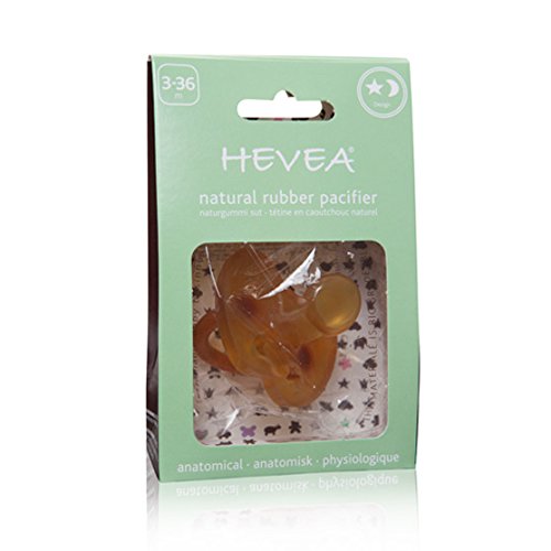 Hevea Star and Moon Orthodontic Pacifier for 3 Plus Months