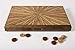 Produktbild Backgammon aus Zebrano-Holz, imposantes Furnier in Sternformation, Backgammonspiel, Backgammon Spielen