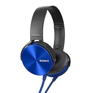 Sony XB450 On Ear Headphone with Mic (Blue)