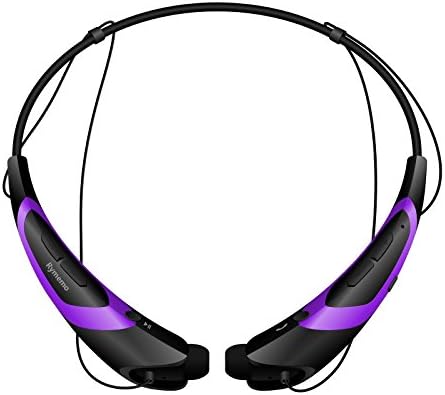Bluetooth Headphones / Headset Rymemo Newest Universal Wireless Music Earphones Stereo Earbuds Sports/running Magnetic Neckband Style for Cellphone,Purple-Black
