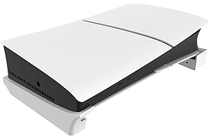 YanLan PS5 Accesorios Soporte Horizontal, Soporte Base PS5, Compatible con Soporte Base Playstation 5 Slim Editions (White)