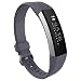 Produktbild YUYOUG für Fitbit Alta HR Ersatz-Armband mit kleinen Ersatz-Armband, verstellbar, weiche Silikon-Armband mit Schnalle für Fitbit Alta HR Watch mehrfarbig Grau