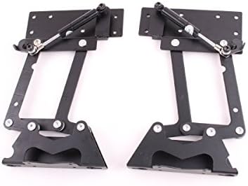 AIBER Coffee Table Mechanism Hardware Fitting Furniture Hinge Spring 350N Gas Hydraulics NO Mounting Screws