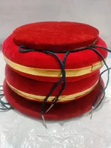 Akshar Tabla Mart Made Of Laminated Sunmica & Velvet Gaddi & Ring Set Use For Tabla Set