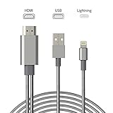 shaft adapter 5/8 to 1/2 PLUG & PLAY - Das Phone zu HDMI Kabel ist sehr einfach zu bedienen, schließen Sie es einfach an, warten Sie 5-10 Sekunden und klicken Sie dann auf die Schaltfläche 