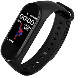 Gadget Crafts M4 Bluetooth Wrist Smart Band/Health Bracele/Activity Tracker/Bracelet Watch/Smart Fitness Band/with Heart Rate Sensor Compatible All Androids iOS Phone/Tablet