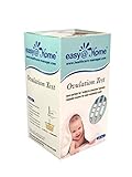 Easy@Home 25 Ovulation Test Strips, Ovulation Predictor Kit, Powered by Premom Ovulation Predictor iOS and Android App, 25 LH Strips