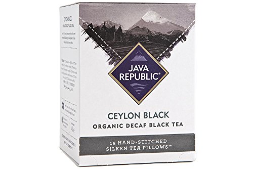Java Republic Ceylon Black Organic Decaf Black Tea, 15 Tea Bags (1 Box)