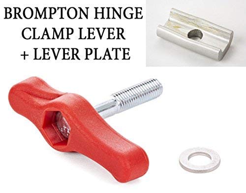 Preisvergleich Produktbild Brompton Scharnier Schraubzwinge mit Hebel Platte Rot