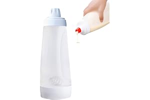 XGzhsa Distributeur de pâte Manuel, 1000ML Bouteille de mélange de pâte Manuelle avec échelle et Boule dagitation, pour crêpes, gaufres, Muffin, Cupcakes, ustensiles de Cuisine