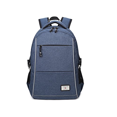 Mochila Ligera para el Negocio de la Escuela Mochila Multiusos Puerto USB Mochila para Port&aacute;til 15.6
