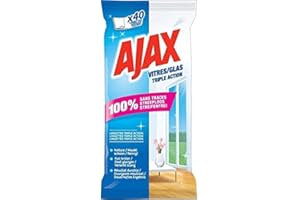 Ajax 40 Lingettes Vitres Triple Action (lot de 3)