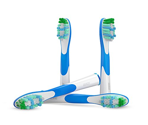 Preisvergleich Produktbild ORAX® PearlClean - 4 Stk. (1x4) Zahnbürstenkopf Ersatzstücke für Braun Oral-B Sonic (SR18-4). Komplett kompatibel mit den folgenden Griffen elektrischer Zahnbürsten (Oral-B Sonic Complete, Oral-B Vitality Sonic, Sonic Complete Centre)
