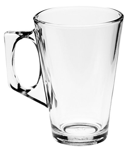 Rink Drink Latte Coffee Glasses - 250ml (8.8oz) - Gift Box of 6