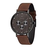 Kerbholz Armbanduhr Caspar Heritage Wood Tobacco
