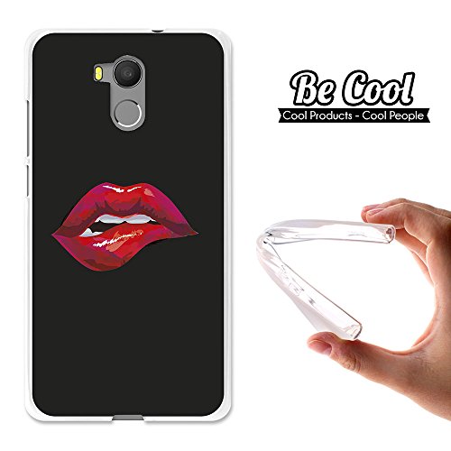 Becool® - Flexible Gel Schutzhülle für Oukitel U15 Pro, TPU Hülle aus bestem Silikon gefertigt, die dank unserem exklusivem Design sich einwandfrei an Ihr Smartphone anpasst und optimalen Schutz gewährleistet. Sexy Lippen