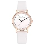 Mode Luxuriöse Mädchen Damen Leder Flash Dial Quarz Analog Armbanduhren YunYoud Ansteckuhr Moderne Smartwatch mit Lederarmband Luxus Uhren Wrist Steel Beiläufig Armbanduhr