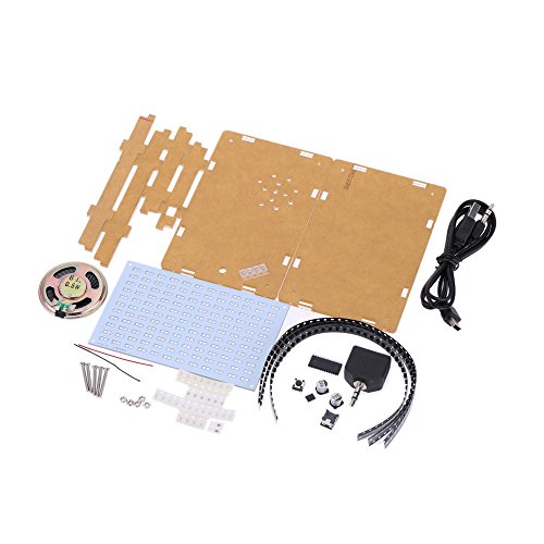 Preisvergleich Produktbild KKmoon Hochwertige Musikspektrum elektronischen Bausatz Groß Starterkit 12 * 11FFT