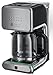 Produktbild Russell Hobbs Illumina 20180-56 Glas-Kaffeemaschine mit Brausekopf-Technologie und Schnellheizsystem silber / schwarz