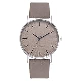 QINGXIA_ZI Uhren Damen Mode Silikonband Quarz Lässige Luxus Armbanduhren Quarzuhr Mit Lederarmband Armbanduhren Für Frauen Einstellbar Uhrenband